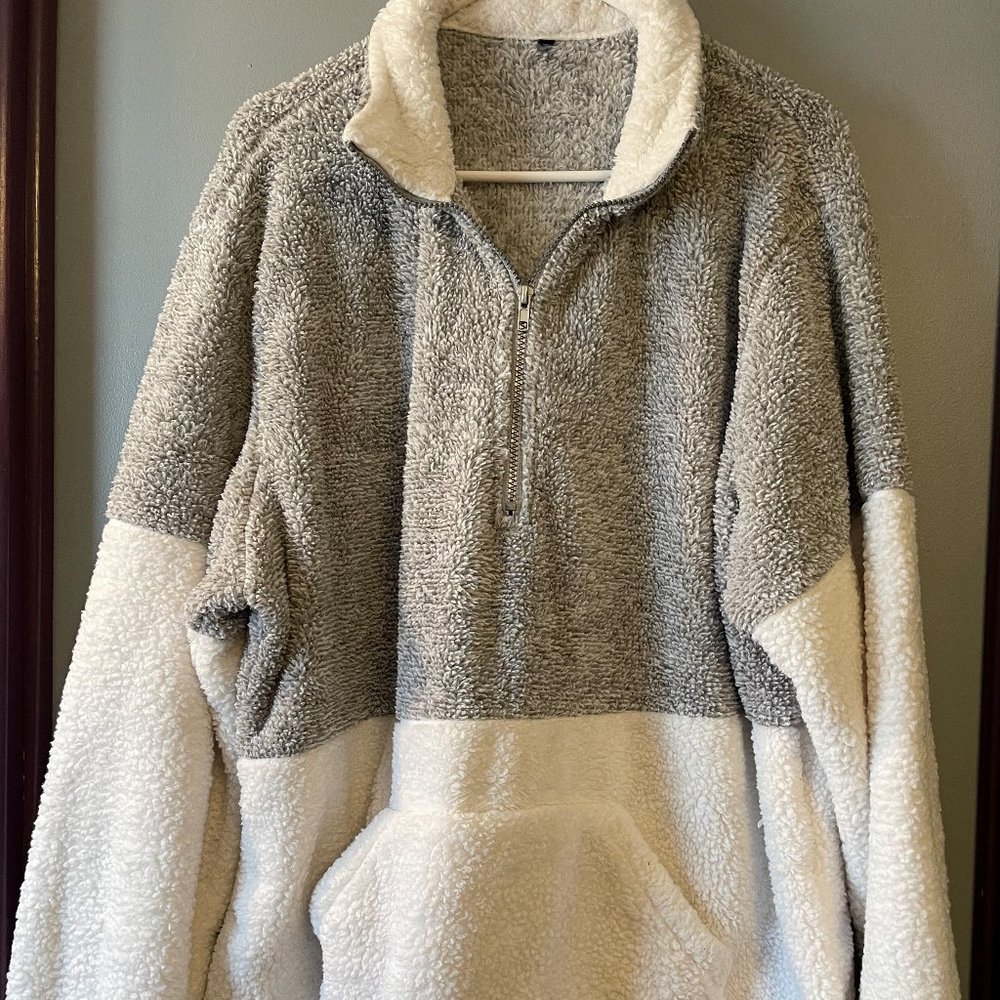 White & Gray Pullover